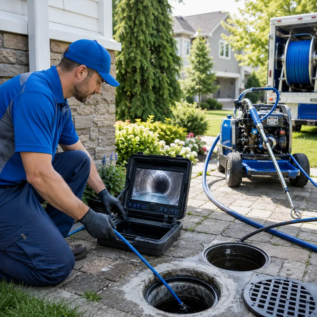 Outdoor drain cleaning professionals serving Great Meadows, NJ